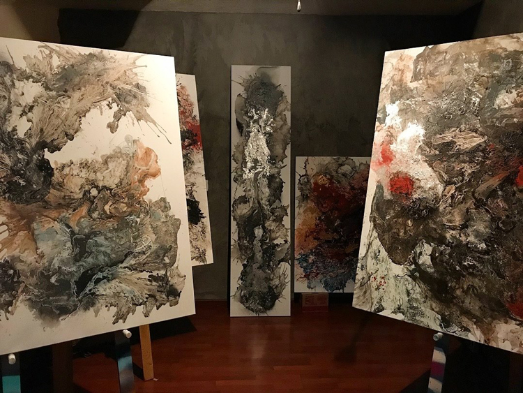 Muestra. La colección está compuesta por 15 piezas realizadas en óleo y técnicas mixtas. (Foto: Especial)