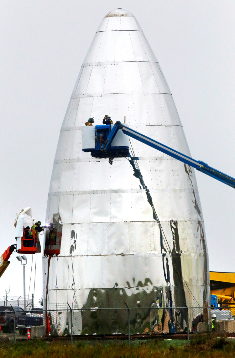 ADELANTO. Las nuevas imágenes muestran el proceso de construcción del prototipo de la nave Starship. (Foto: Especial)