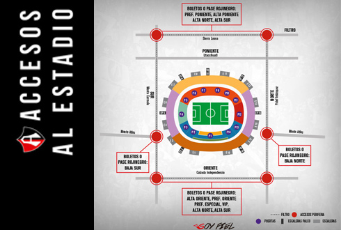 Modifican accesos al Jalisco