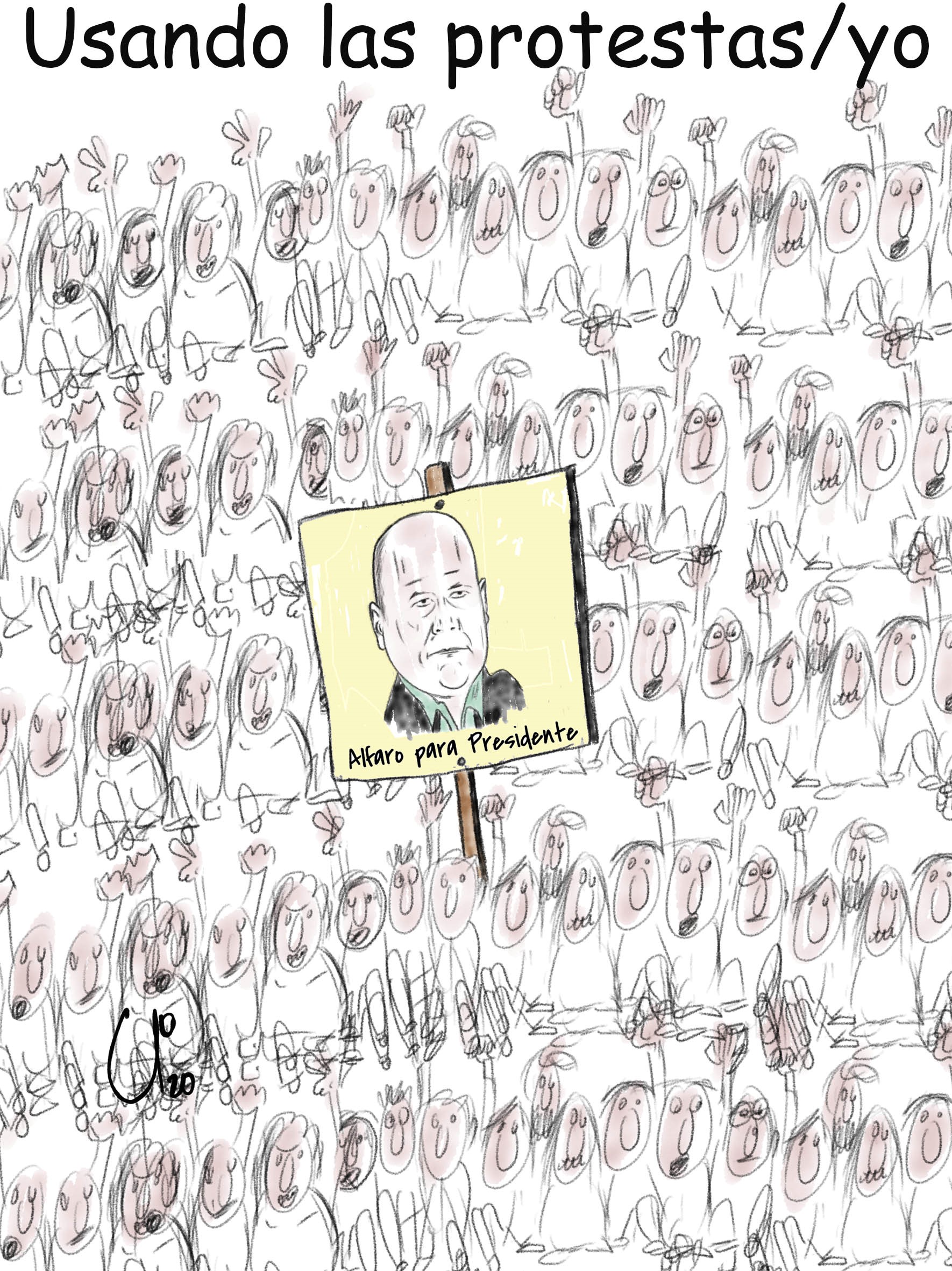 Usando las protestas