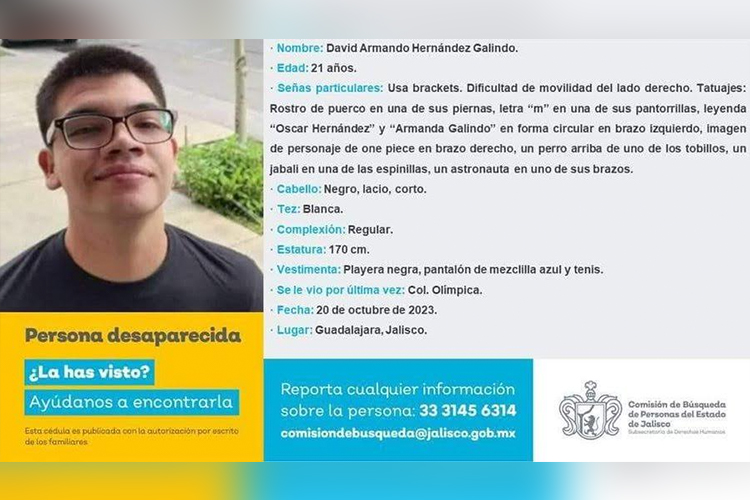 Reportan desaparición de estudiante de la UdeG