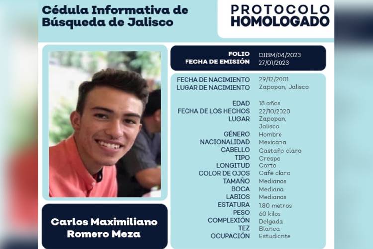 Investigación para localizar a Maximiliano no avanza