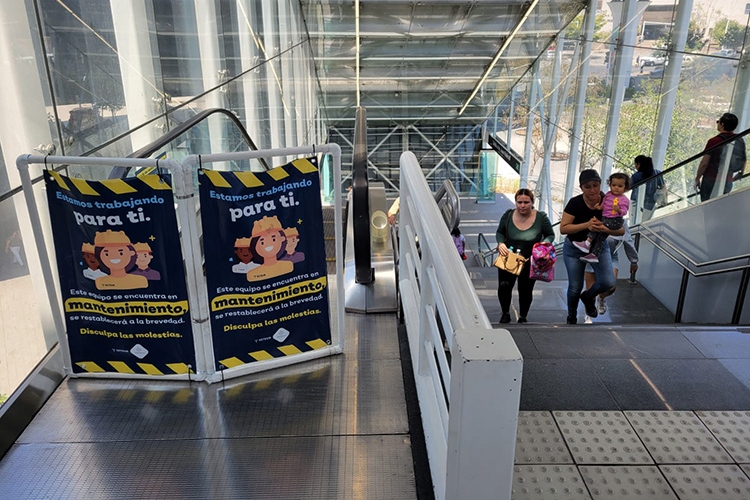 Siguen sin operar escaleras en L3