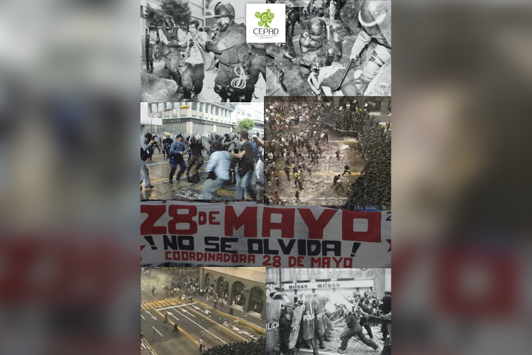 Persisten prácticas violatorias a 21 años de la represión del 28 de mayo