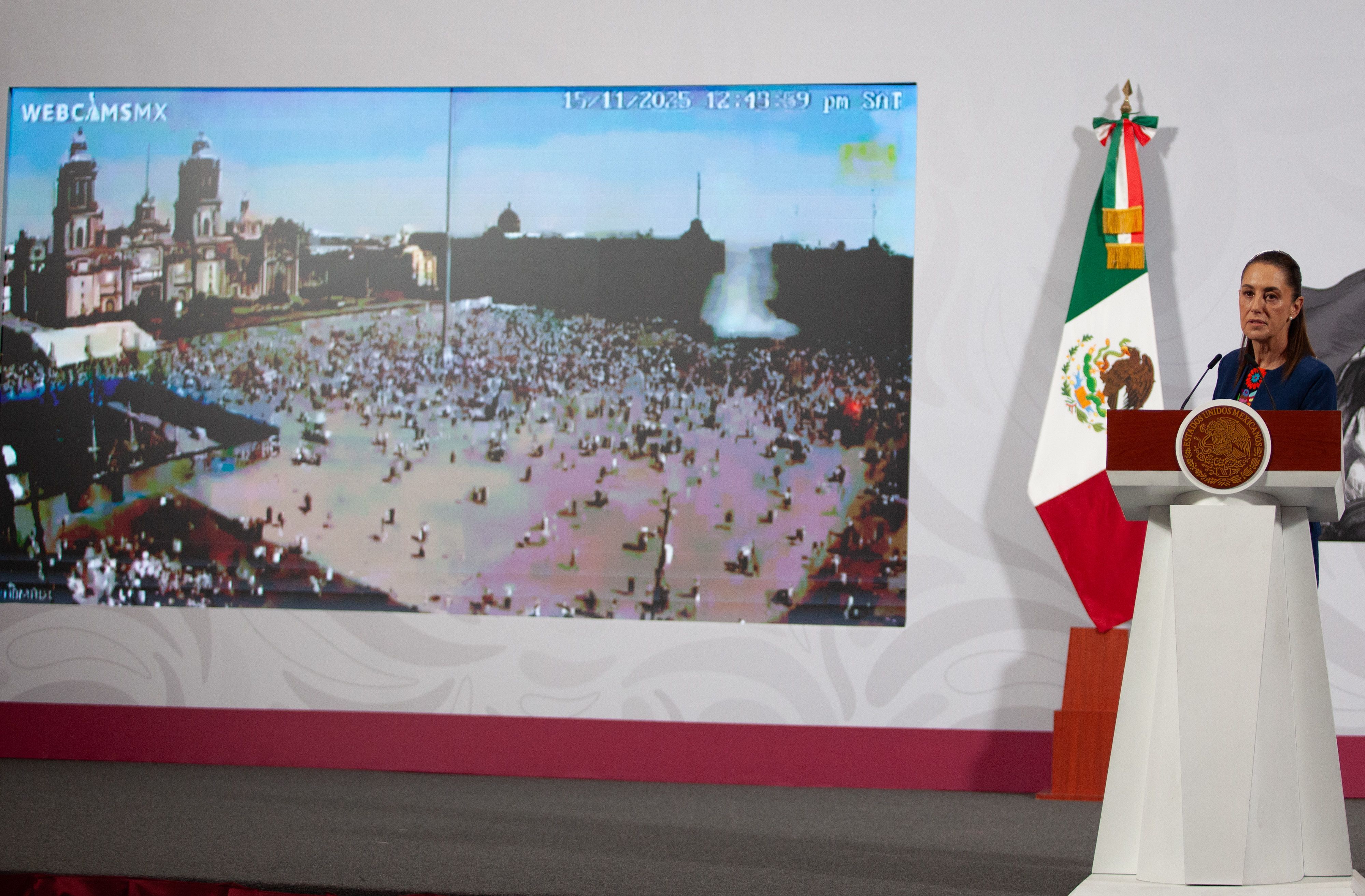Sheinbaum acusa que la oposición se ‘adueñó’ de la marcha de la Generación