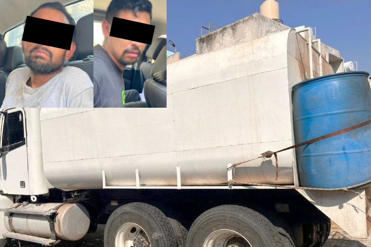 Detienen a dos por extracción ilegal de gasolina