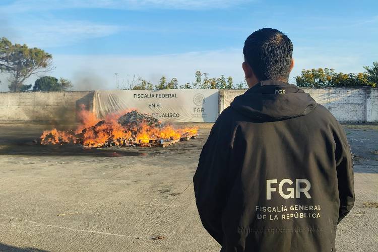 La FGR incinera más de una tonelada de drogas