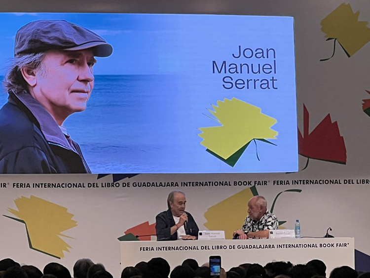 Caos ante presencia de Serrat en la FIL