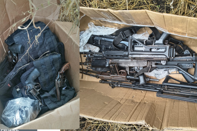 Policía de Jalisco localiza armamento de policía de Techaluta