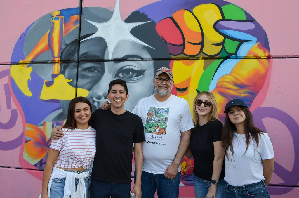 Subsecretaría de Derechos Humanos pinta mural por la paz en Tlajomulco