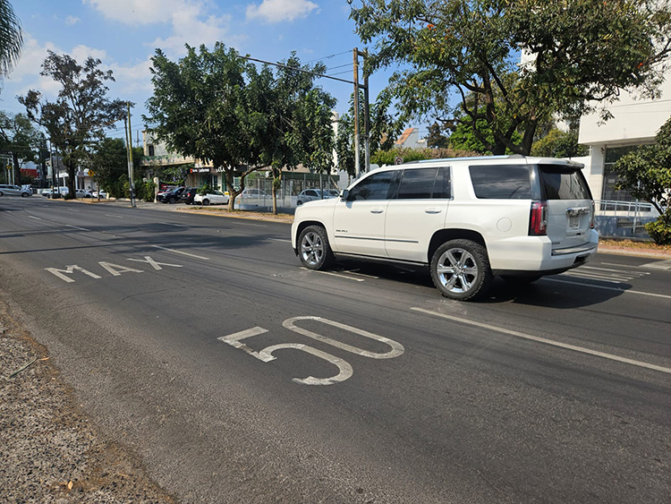 Va para atrás, disminución de velocidad en Vallarta