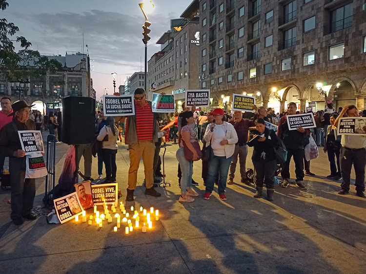 Realizan velada por asesinato de Gobel