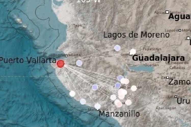 Sismo de magnitud 4.4 sorprende a Vallarta