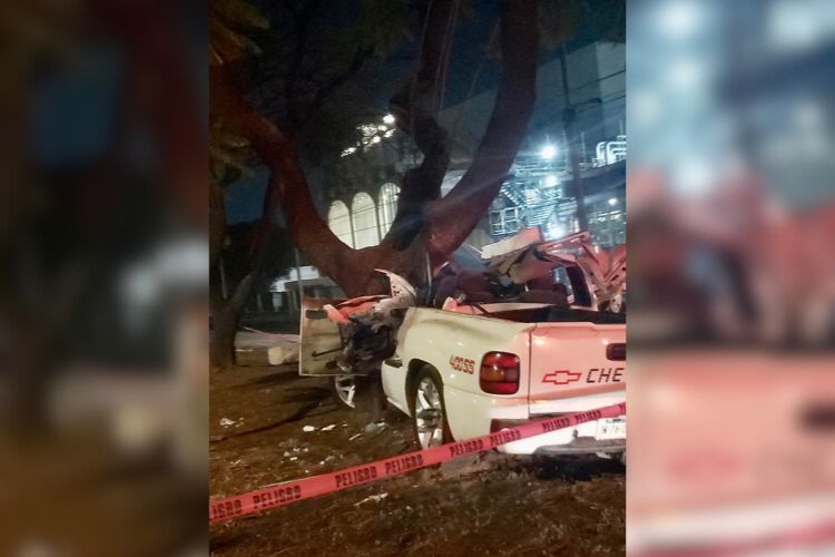 Joven pareja resulta lesionada tras choque