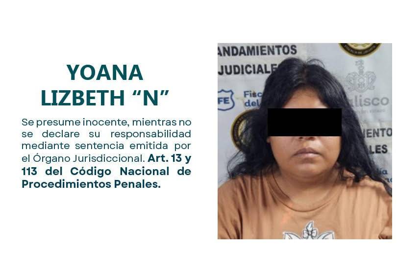Vinculan a proceso a mujer por homicidio calificado y robo calificado en Guadalajara