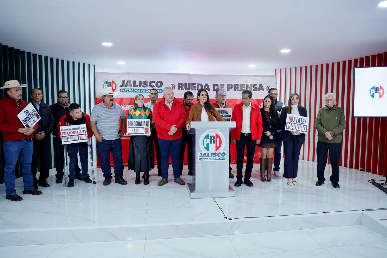 Alerta PRI Jalisco riesgos a la democracia con reforma electoral de Morena