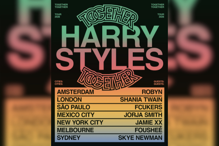 Harry Styles anuncia la gira mundial 'Together, Together' por siete ciudades