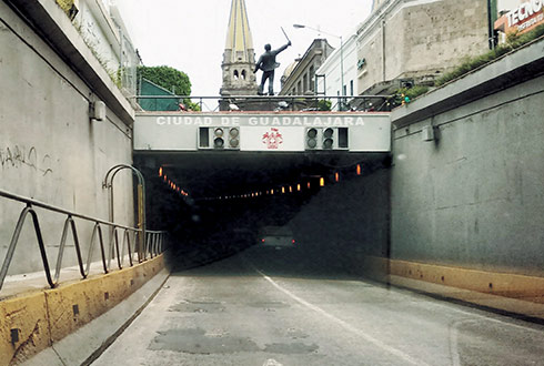 Anuncian cierre nocturno del túnel de avenida Hidalgo en Guadalajara