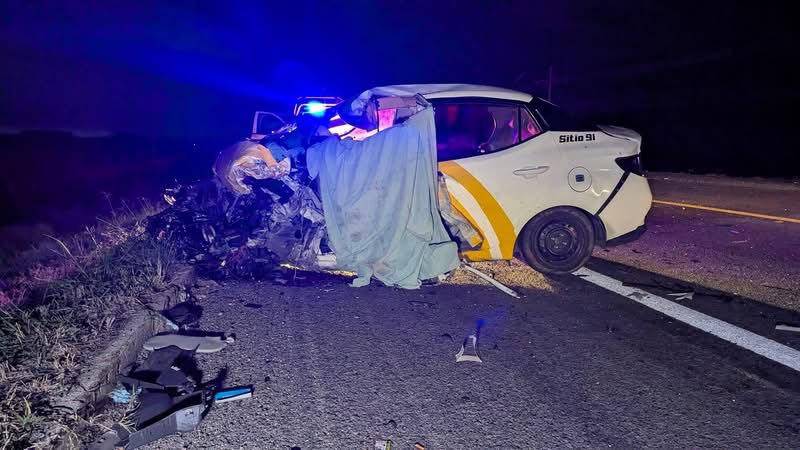 Trágico choque carretero