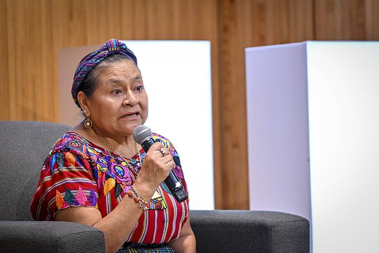 Pablo Lemus y Rigoberta Menchú acuerdan acciones para la construcción de una nueva cultura de paz