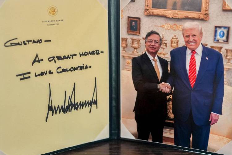 Trump elogia a Petro tras reunión en la Casa Blanca