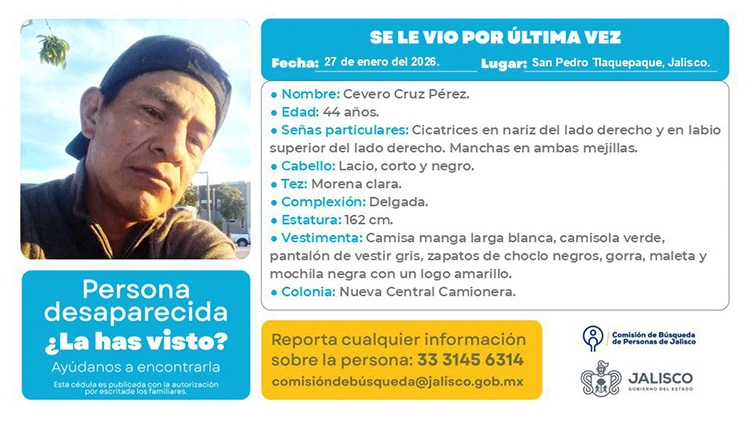 Siguen en aumento las desapariciones en Jalisco