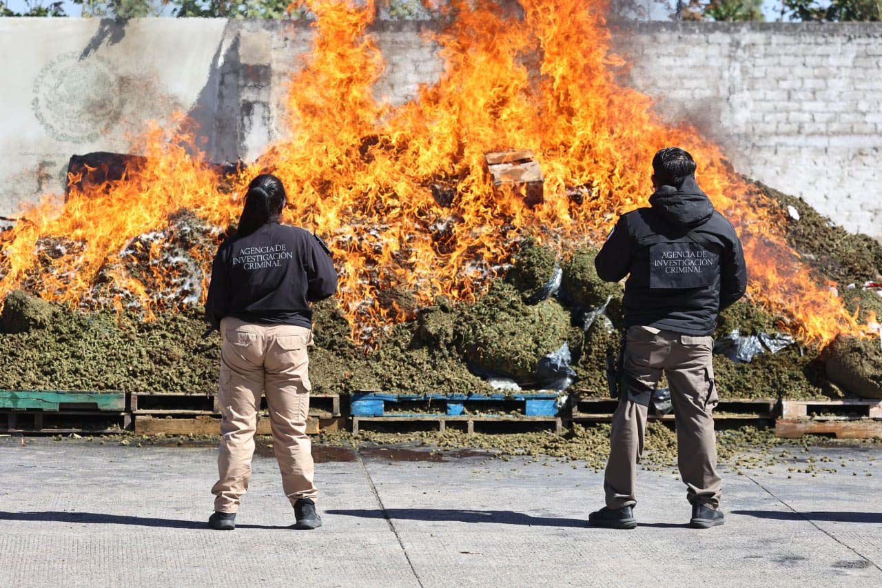 FGR incinera más de dos toneladas de narcóticos