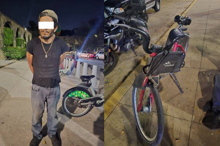 Detenido por robo de bicicleta del sistema Mi Bici