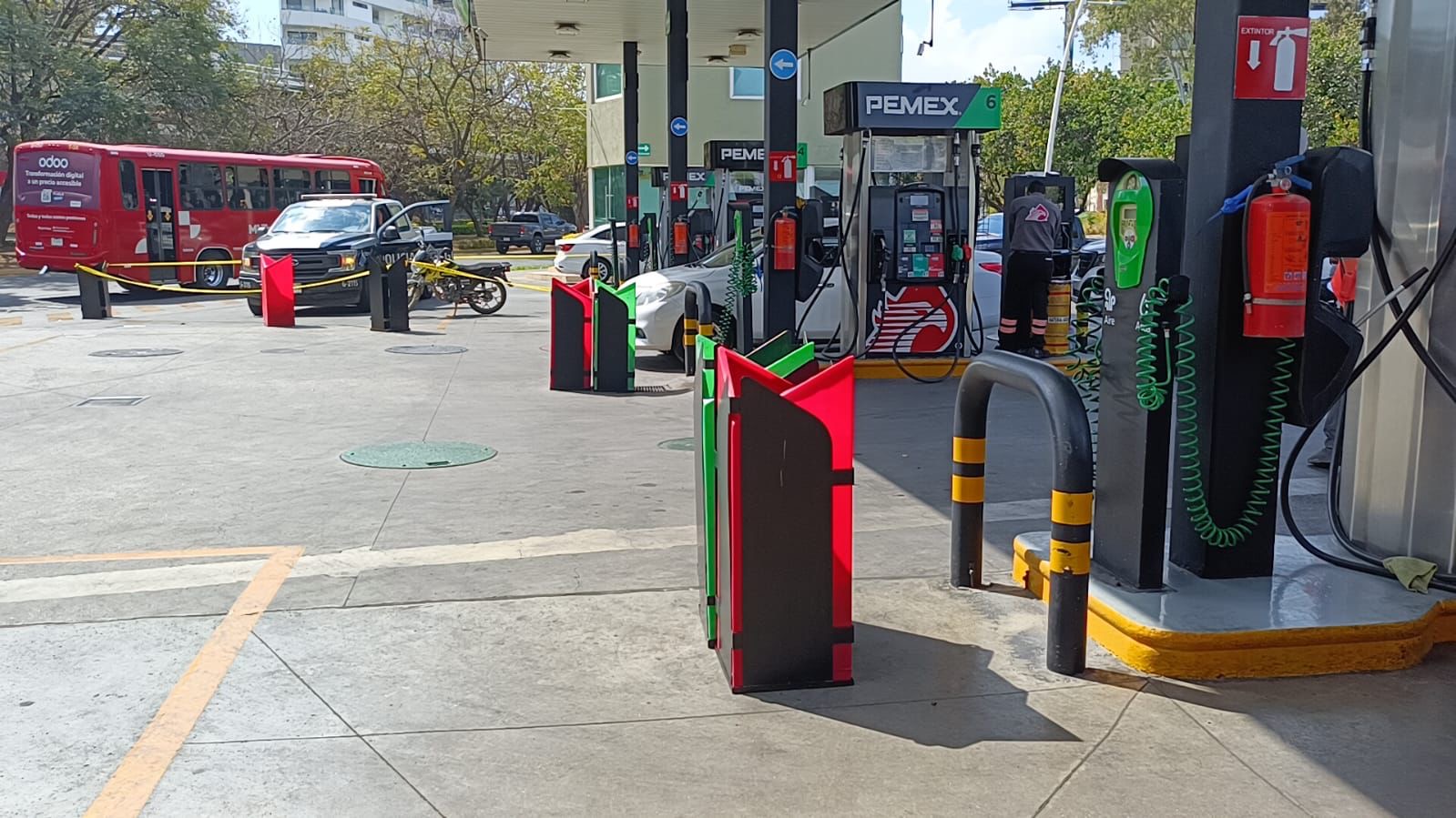 Intenta incendiar gasolinera, fue detenido