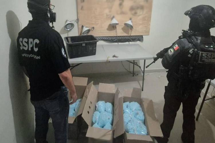Aseguran más de 270 kilos de fentanilo y detiene a 6 personas en Colima