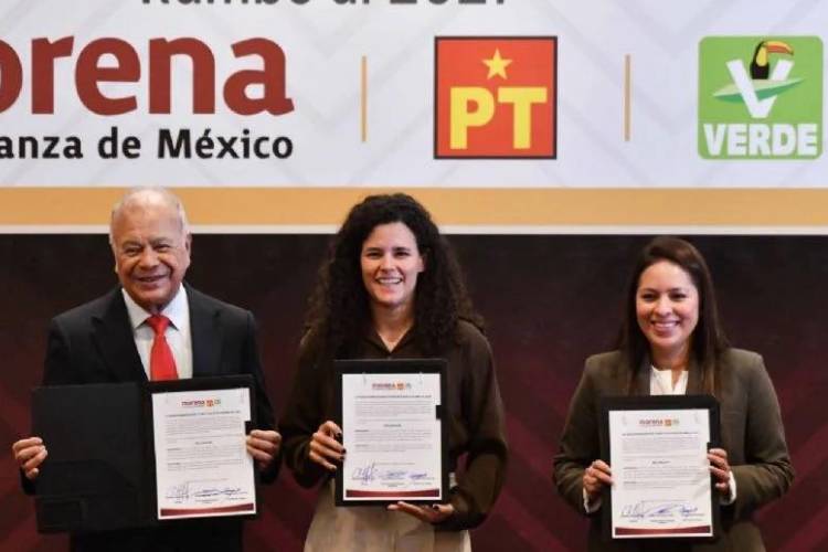 Morena, PT y PVEM sellan acuerdo para impulsar el “plan B” electoral de Sheinbaum