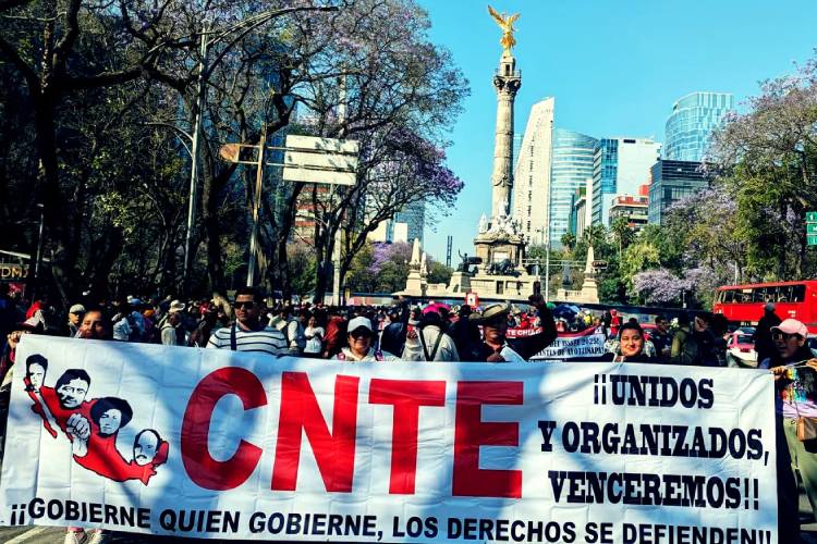 La CNTE anunció un paro nacional de 72 horas con una megamarcha del Ángel al Zócalo en CDMX