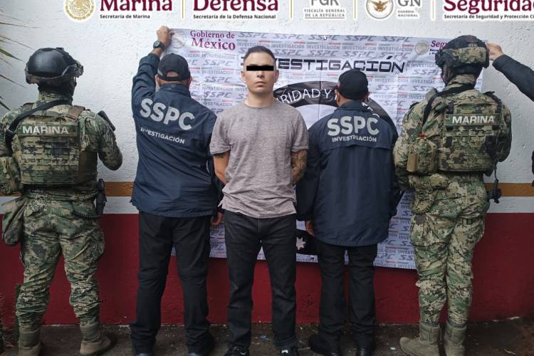 Detienen en CDMX a “Lobo Menor”, líder criminal buscado por Interpol