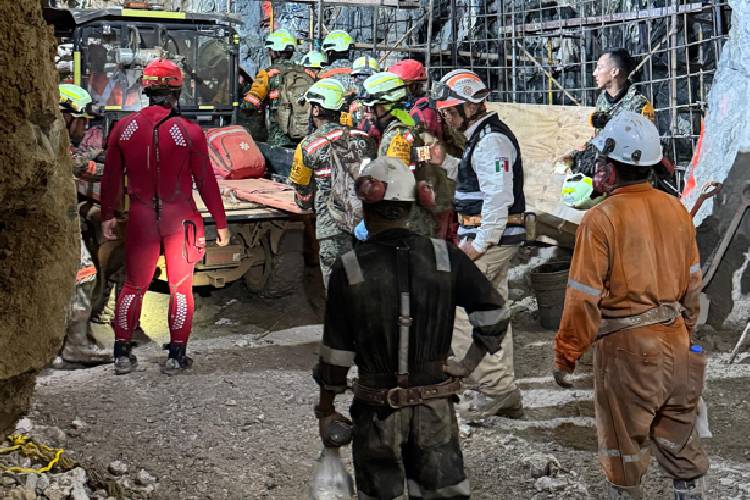 Localizan sin vida a tercer trabajador en mina de Sinaloa; continúan labores de rescate