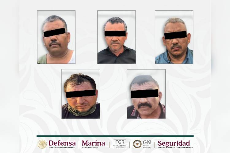 Detienen a cinco pistoleros de 'Los Chapitos' en Sinaloa