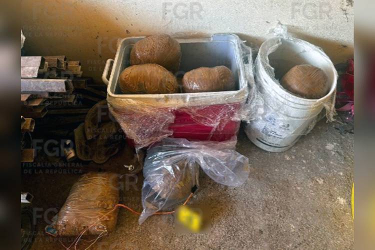 FGR asegura armas, droga y explosivos