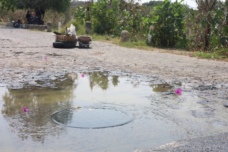 Denuncian contaminación con aguas negras en el Nixticuil