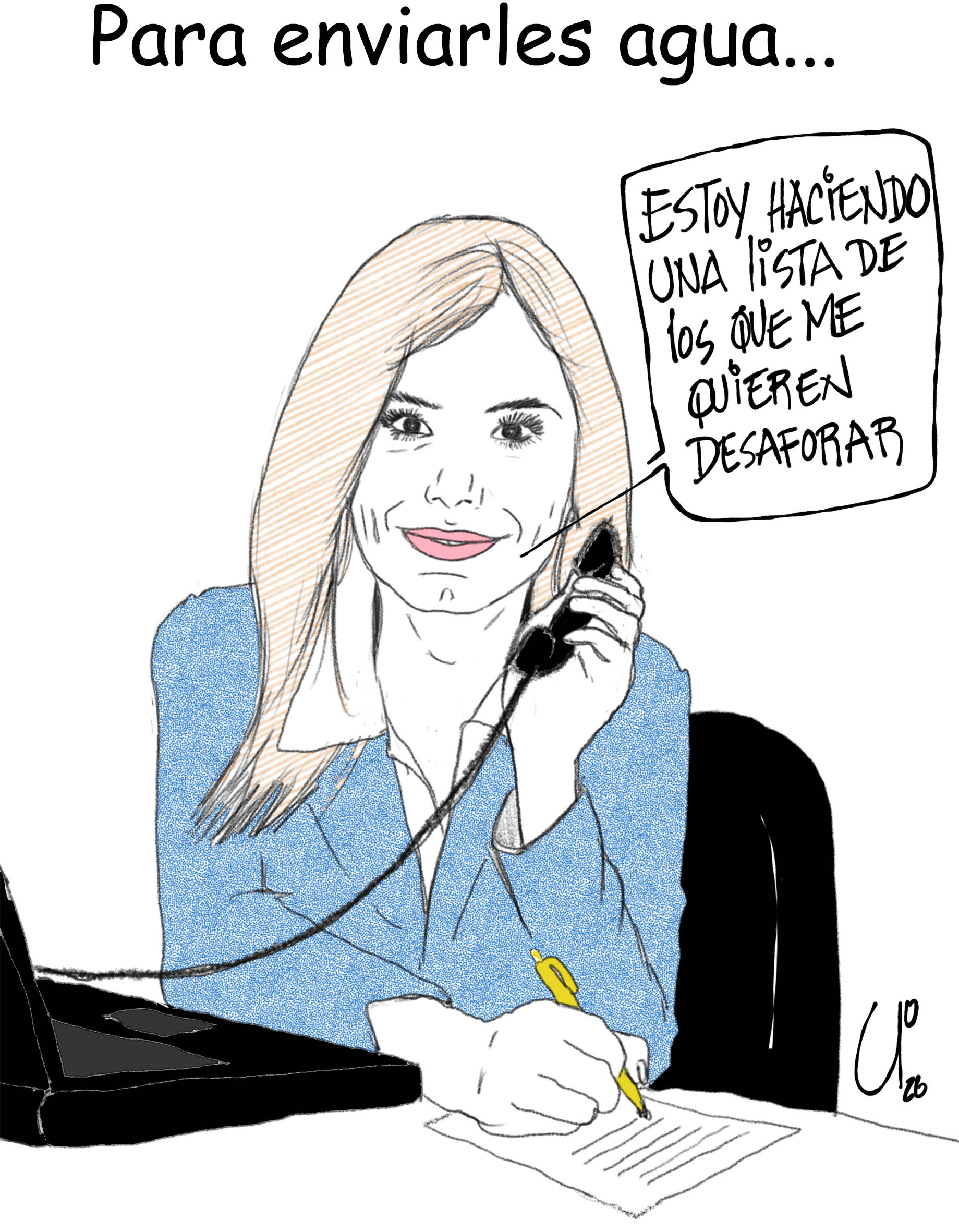 Para enviarles agua...