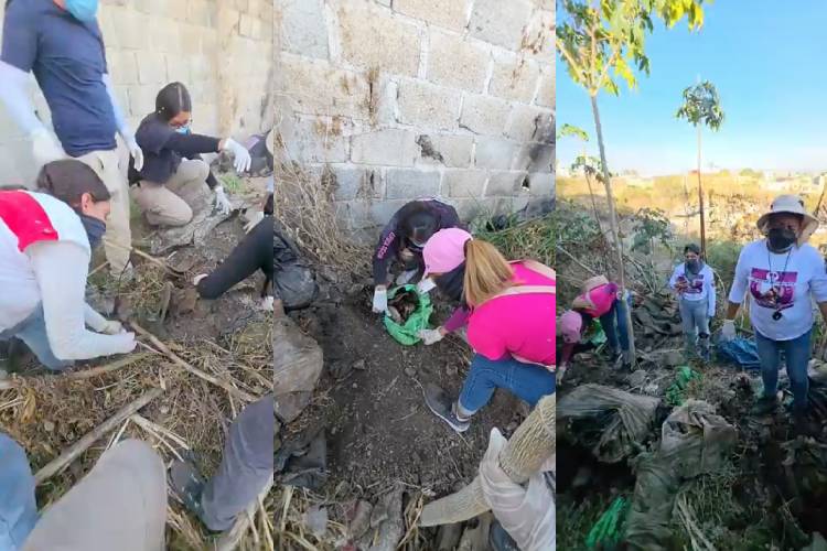 Madres buscadoras hallan fosa clandestina en El Salto