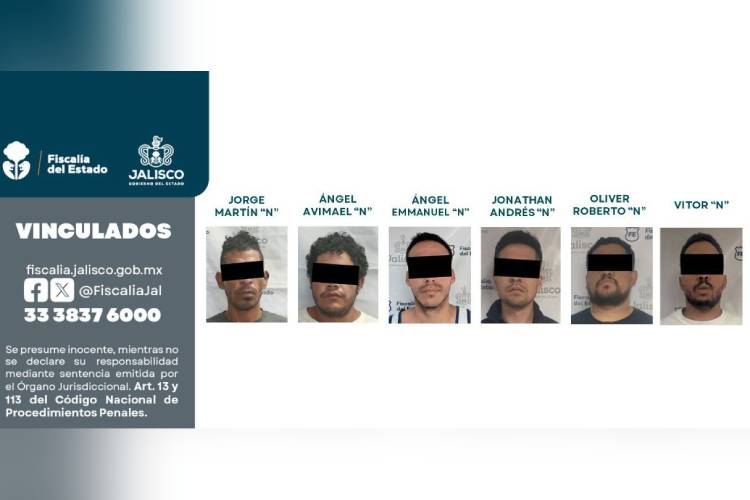 Seis hombres vinculados por robos a casa habitación