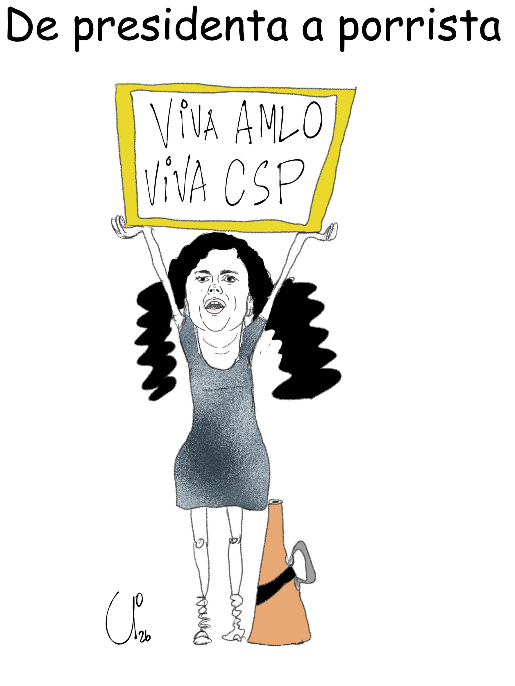 De presidenta a porrista