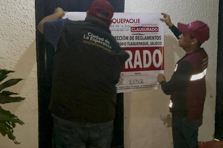 Suman siete anexos clausurados en Tlaquepaque