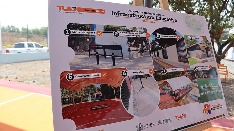  Renuevan escuela y alistan obras en 18 planteles de Tlajomulco