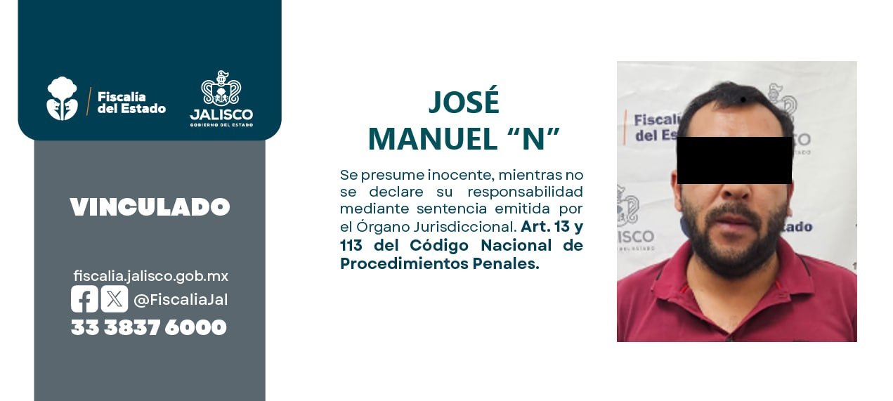 Vinculan a proceso a homicida de joven charro
