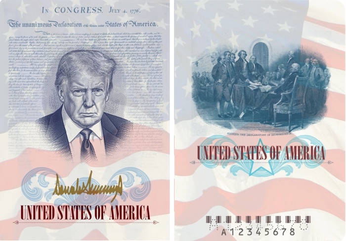 Senadores demócratas cuestionan la emisión limitada de pasaportes con el rostro de Trump