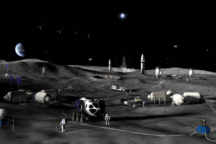 La NASA y Blue Origin iniciarán este año la construcción de una base en la Luna