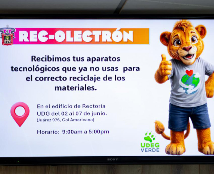 UdeG anuncia Recolectrón 2026 para acopio de residuos electrónicos