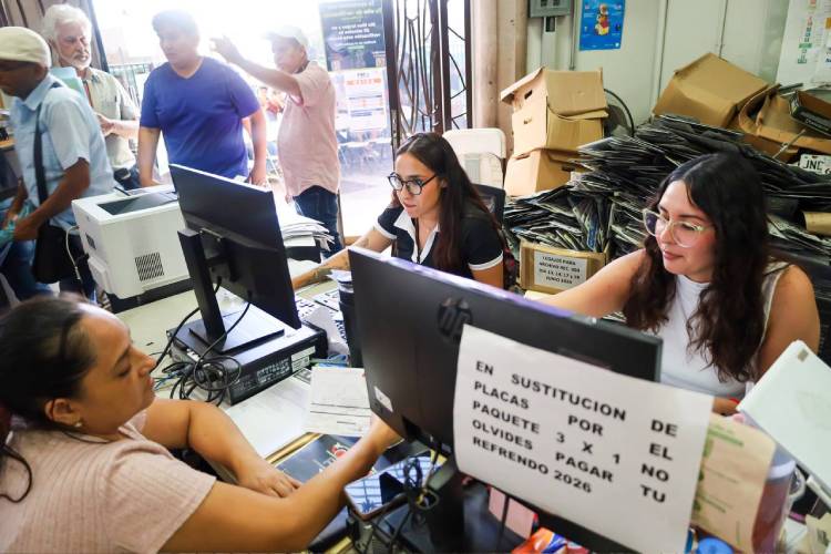 Sustitución de placas alcanzó 93 por ciento
