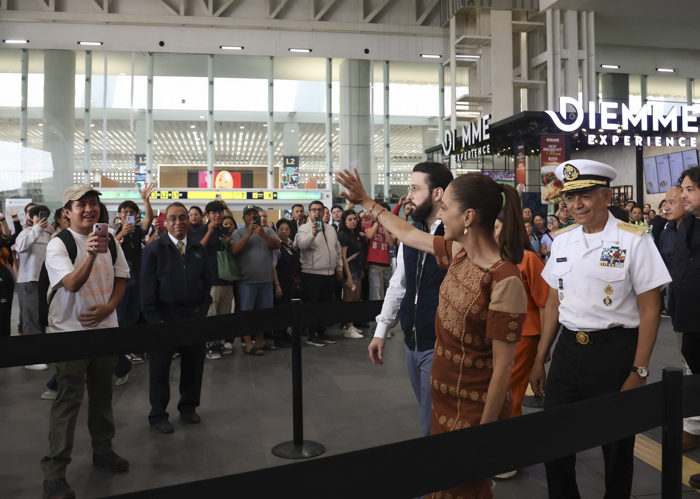 Sheinbaum inaugura primera fase del Aeropuerto de la Ciudad de México