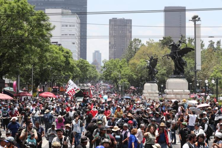 CNTE toma calles de Cdmx a 10 días del Mundial
